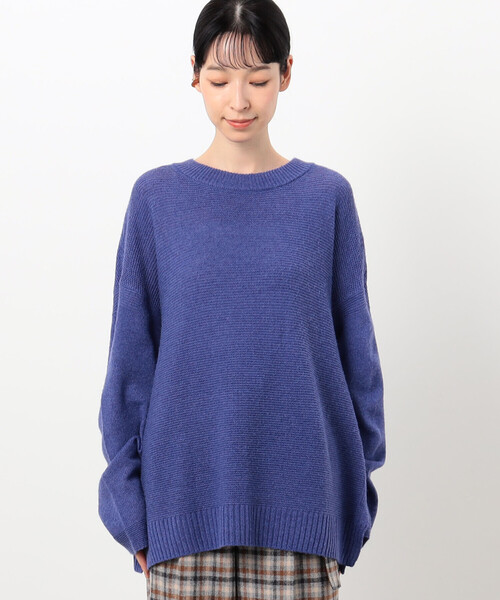 ニャロメ×PGクールネックニット0 PG♡2段ロゴ カシミヤクールネックニット