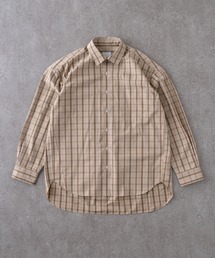 BRICK＆SONS シャツ リラックスバックプリーツシャツ「ベージュ