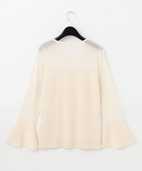 GRACE CONTINENTAL ニット セーター フリルシアーコンビトップ
