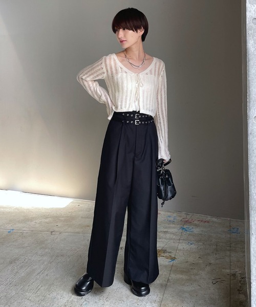 カーディガン フェザーメッシュカーディガン レディース PAGEBOY カーディガン フェザーメッシュカーディガン レディース