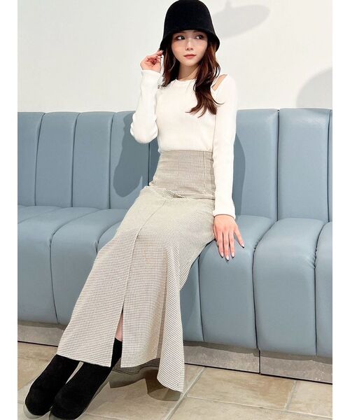関税込★セザンヌ センタースリット ストレート ミディ スカート RESEXXY スカート センタースリットスカート : ZOZOTOWN Yahoo