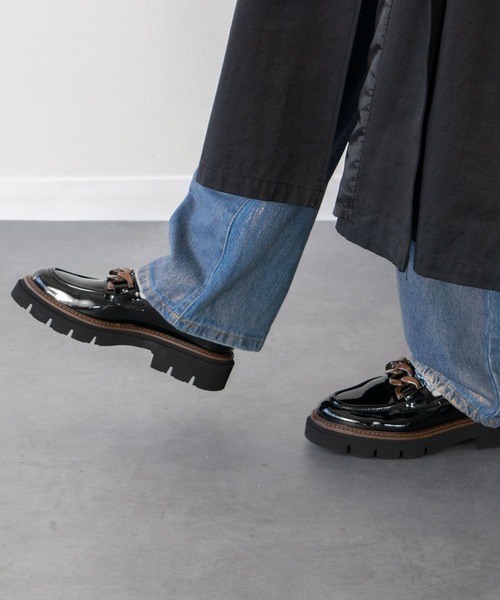 Luca Grossi（ルカグロッシ） ローファー 「Luca Grossi」ワントーン