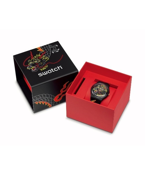Swatch 腕時計 DRAGON IN WIND PAY! メンズ レディース