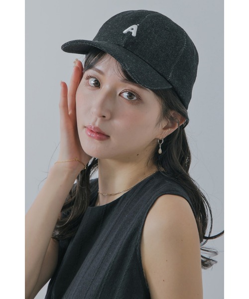 Limue キャップ 帽子 「沖田愛加×LIMUEコラボ」ロゴ刺しゅう