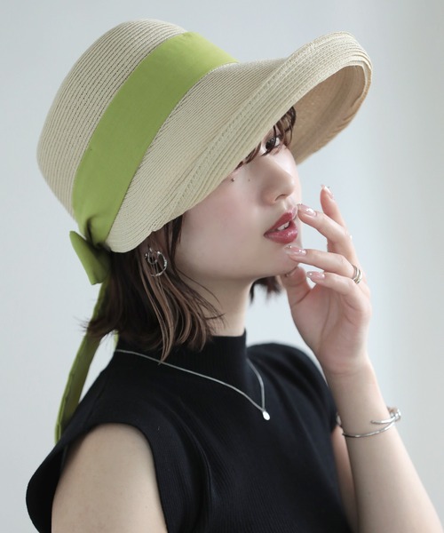 帽子 ハット 2way麦わら帽子 レディース | Little＆More | 17