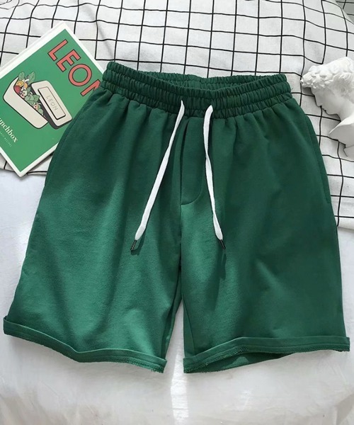【早い者勝ち✨】新品 サルベージパブリック ハーフパンツ XL グリーン 緑 NOWLE（ノウル） ハーフパンツ パンツ 「NOWLE」無地 クラシック