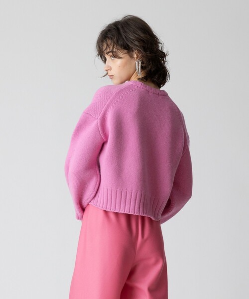 ニット セーター ウールカシミヤランタンスリーブプルオーバー レディース allureville ニット セーター ウールカシミヤランタンスリーブ