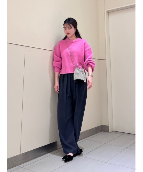allureville ニット セーター ウールカシミヤランタンスリーブ