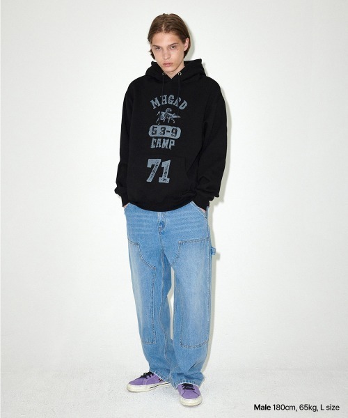 パーカー 「mahagrid/マハグリッド」 SKETCH COLLEGE HOODIE (ソリッド)/スケッチ カレッジ フーディー (ソリッド) MAHAGRID パーカー 「mahagrid/マハグリッド」 SKETCH COLLEGE
