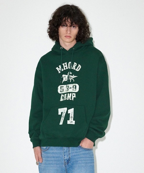 パーカー 「mahagrid/マハグリッド」 SKETCH COLLEGE HOODIE (ソリッド)/スケッチ カレッジ フーディー (ソリッド) MAHAGRID パーカー 「mahagrid/マハグリッド」 SKETCH COLLEGE