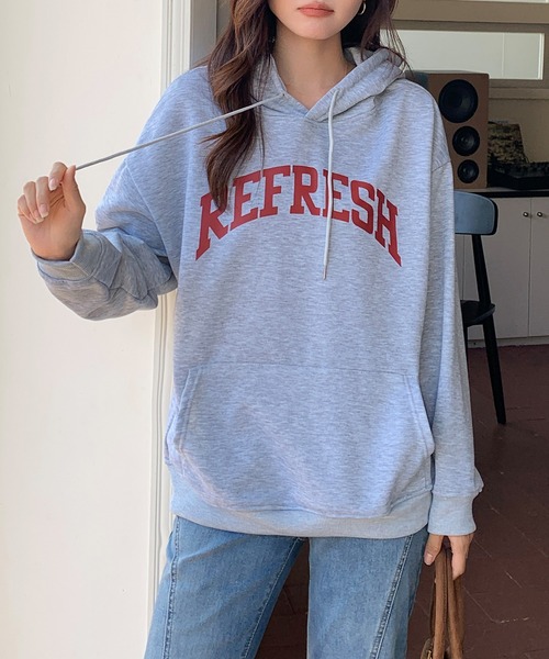 パーカー WASHED EMBOSSED OVERSIZED HOODIE/ヴィンテージライクロゴオーバーダイオーバーサイズクロップドパーカー レディ セール】WASHED EMBOSSED OVERSIZED HOODIE/ヴィンテージライク