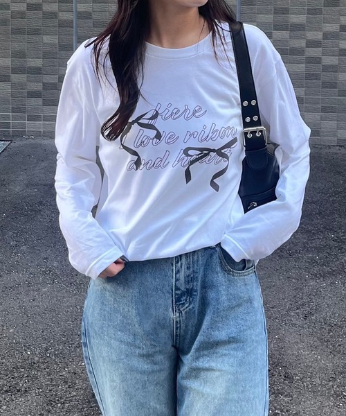 【❤️メルヘン88❤️】リボン刺繍 グレー Tシャツ サイズ3 LE POINT DE VUE グレー Tシャツ リボン - メルカリ