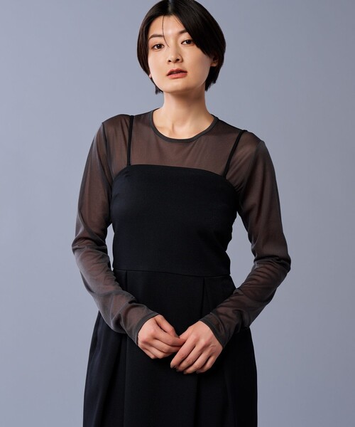 tシャツ トリコットシフォン クルーネック カットソー（uncrave STANDARD） レディース uncrave tシャツ トリコットシフォン クルーネック カットソー