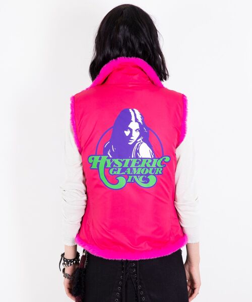 ベスト ジレ HYSTERIC INC リバーシブルファーベスト レディース HYSTERIC GLAMOUR ベスト ジレ INC リバーシブルファーベスト