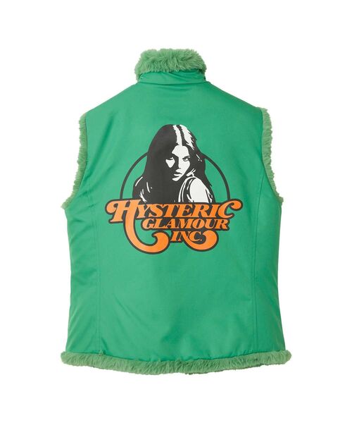ベスト ジレ HYSTERIC INC リバーシブルファーベスト レディース HYSTERIC GLAMOUR ベスト ジレ INC リバーシブルファーベスト