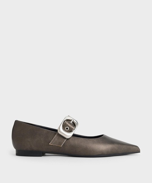 CHARLES ＆ KEITH パンプス Masei マセイ グロメットストラップ