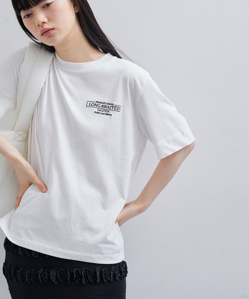 「ADAM ET ROPE'」 半袖Tシャツ FREE ホワイト系その他3 レディース ADAM ET ROPE' 「ADAM ROPE'」 半袖Tシャツ FREE ホワイト