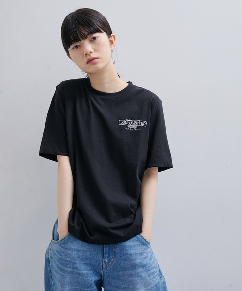 「ADAM ET ROPE'」 半袖Tシャツ FREE ホワイト系その他3 レディース ADAM ET ROPE' 「ADAM ROPE'」 半袖Tシャツ FREE ホワイト