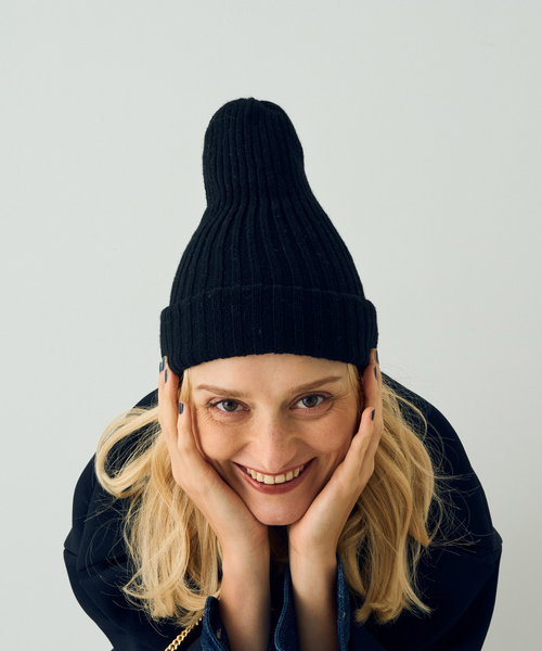 COSY ニット帽 ニットキャップ 「COSY/コージー」リブ編みニット