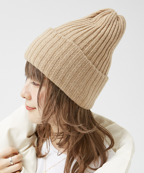 COSY ニット帽 ニットキャップ 「COSY/コージー」リブ編みニット
