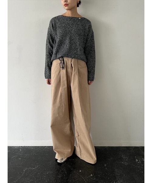 ニット セーター メランジボートネックニット レディース Day and Grade ニット セーター メランジボートネックニット