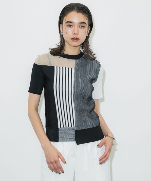 予約販売 UNITED TOKYO 「UNITED TOKYO」 半袖ニット FREE グリーン トップス