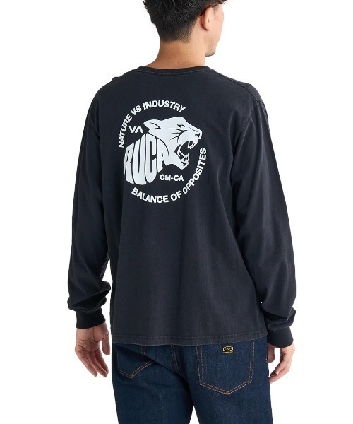 【RVCA】バックプリント コットン Tシャツ★カラー複数あり♪ org.jpg
