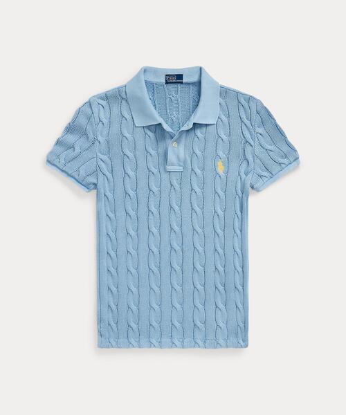 ポロシャツ ポロ ケーブルニット ポロシャツ レディース POLO RALPH LAUREN ニット セーター ケーブルニット ポロシャツ