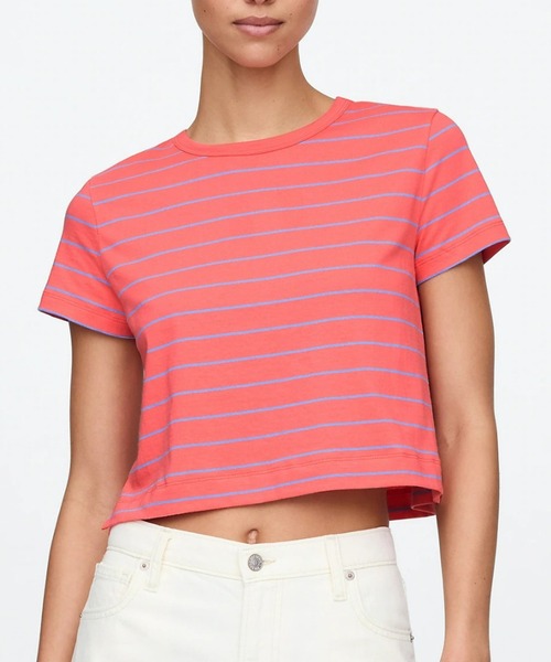夏に大活躍♪クロップド Tシャツ（コットン） USAコットンクロップドTシャツ | FREE'S MART（フリーズ
