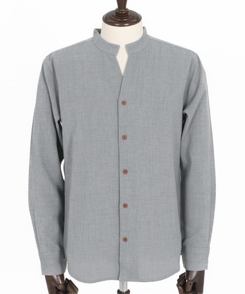 シャツ ms5961-リネンライクシャンブレーストレッチスキッパーシャツ メンズ | CAMBIO | 22