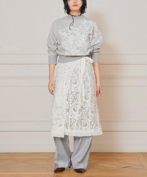 IENA LA BOUCLEチュールラッフルスカート IENA LA BOUCLEチュールラッフルスカート