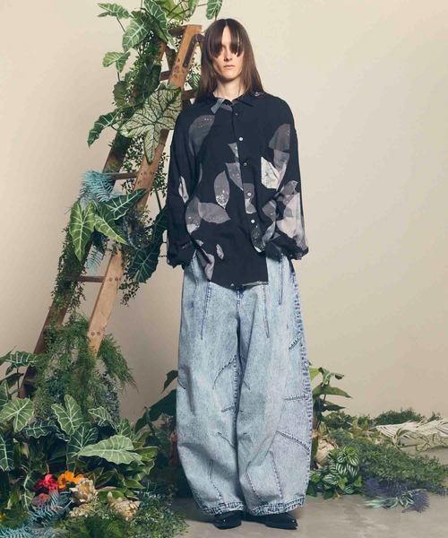 デニム・ジーパン JEMUT RIPLEY WIDE BALLOON DENIM PANTS MR181 SINSS ジーンズ Wide balloon denim / ワイドバルーンデニム