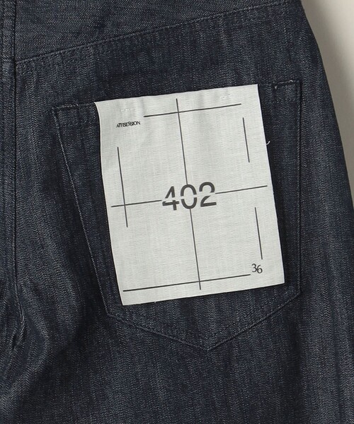 ＜ATTISESSION＞ワイド デニムパンツ 3/402 ATTISESSION＞ワイド デニムパンツ 3/402（デニムパンツ