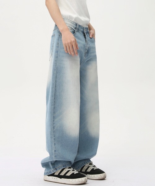 WESTBOY ジーンズ ヴィンテージ加工 ルーズデニムパンツ