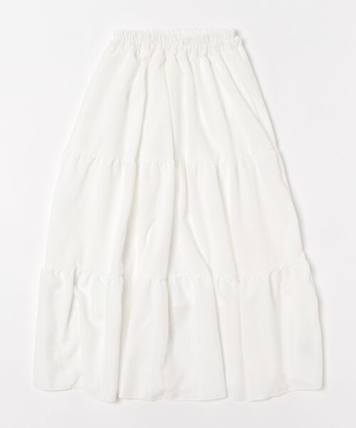 BLANC FICELLE スカート 裏地付き ロング丈 フレアスカート : ZOZOTOWN