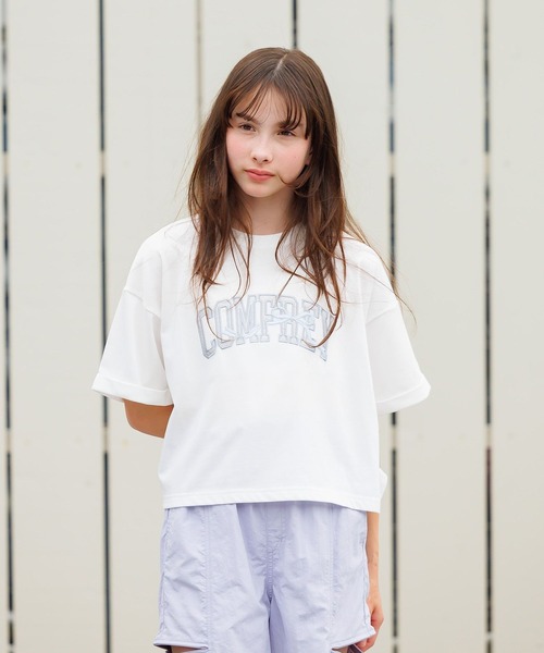 GLOBAL WORK tシャツ ヘビロッTEEワイドモチーフ/324954 キッズ