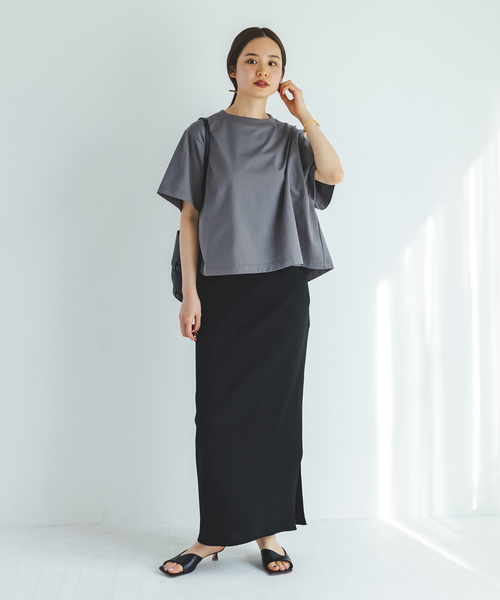 Noble トタンテレコスカート L グレー NOBLE スカート トタンテレコタイトロングスカート : ZOZOTOWN