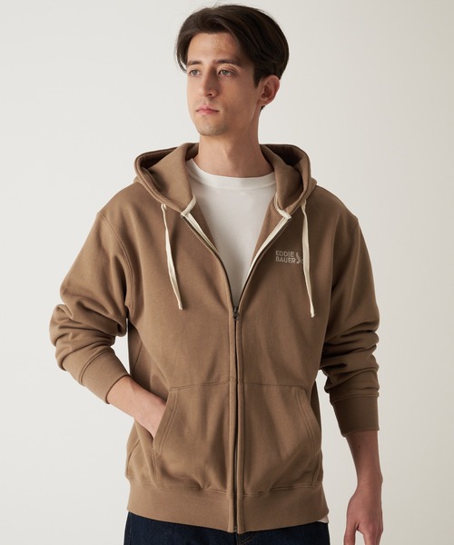 eddie bauer エディーバウアー ジップアップパーカー オリーブ L Eddie Bauer （エディー・バウアー）公式オンライン通販サイト