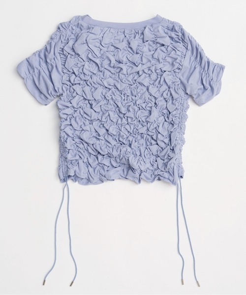 トップス maison special / shrring print t-shirt Shirring T-shirt