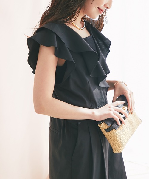 【la boutiqueBonBon】新品 タグ付き フリル オールインワン 最強モテ♡】ニドムダンプフリルトリムオールインワン | La