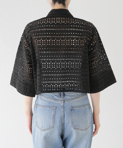 Spick＆Span ブラウス シャツ 「追加」レースショートシャツ