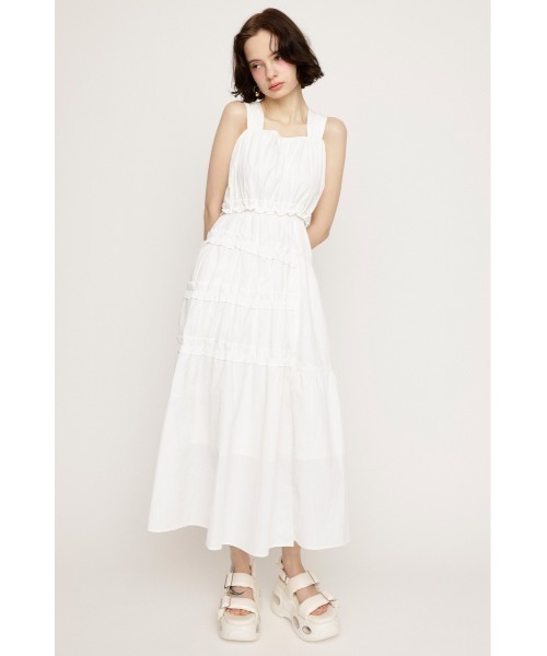 SLY ワンピース ASYMMETRY FRILL L/OP アシンメトリー フリル