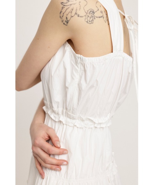 SLY ワンピース ASYMMETRY FRILL L/OP アシンメトリー フリル