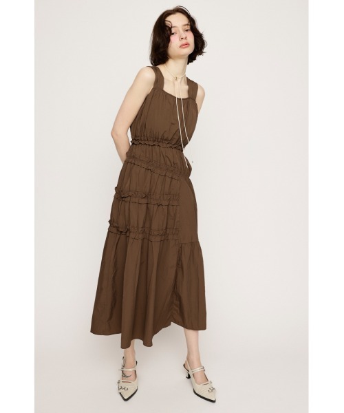 SLY ワンピース ASYMMETRY FRILL L/OP アシンメトリー フリル