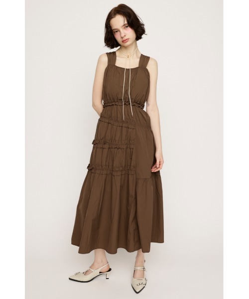 SLY（スライ） ワンピース ASYMMETRY FRILL L/OP アシンメトリー