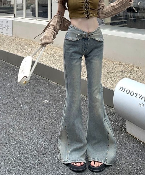 MOUSSY スタッズいっぱいロサンゼルス 05 デザイングロップド丈