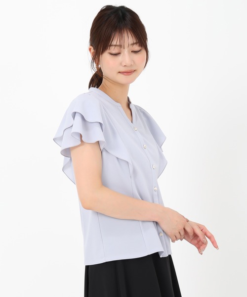 ブラウス シャツ ダブルフリルカットブラウス レディース | MISCH MASCH | 22