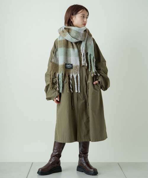 「Kastane」 マフラー FREE オレンジ レディース_画像3