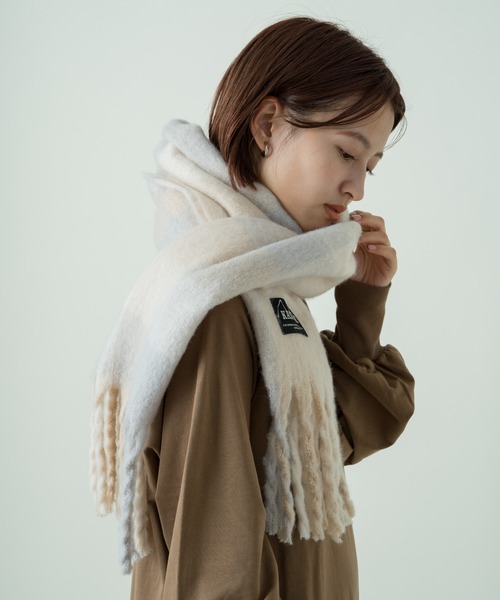 「Kastane」 マフラー FREE オレンジ レディース_画像6