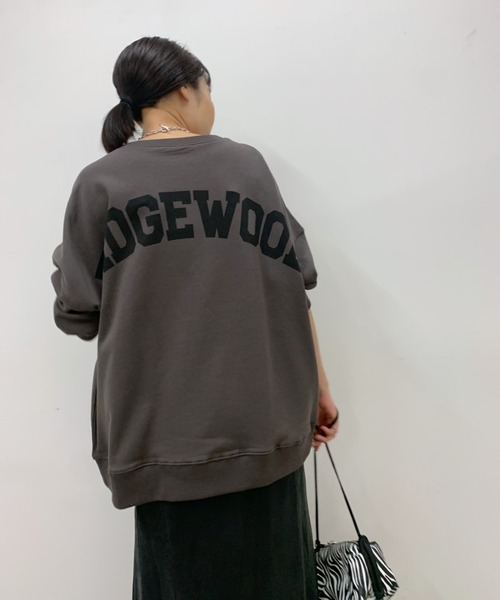 「LOUNGEDRESS」 スウェットカットソー FREE チャコールグレー レディース
